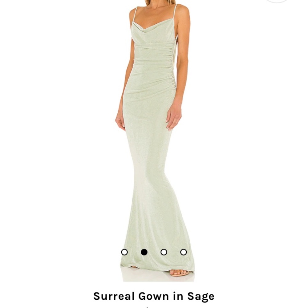 Revolve Katie May Surreal Gown in Sage